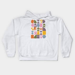 Cute Colorful Geometric Shapes Drawing Kids Hoodie